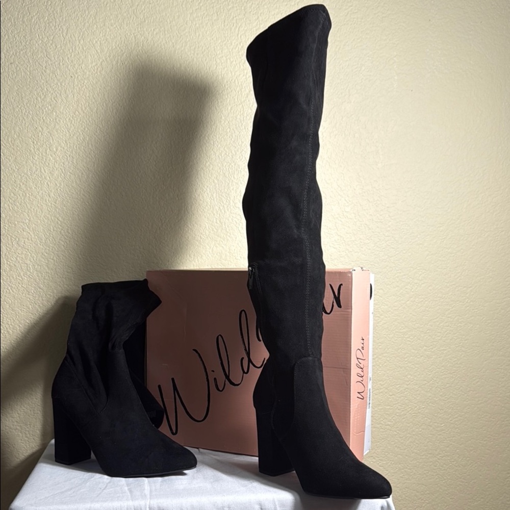 Wild pair Black Over-the-Knee Boots